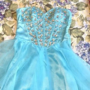 Adorable Blue Prom Party Dress, fits like sz2/4